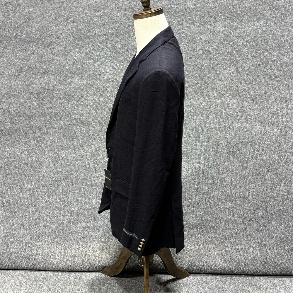 Polo Ralph Lauren Blazer Mens 42L Blue Wool Made In Italy Sport Coat Classic